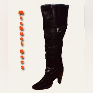 Michael Kors Black Over the Knee Boots